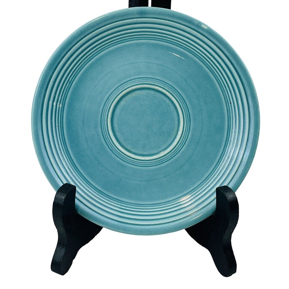 Vintage Fiesta Original Turquoise Saucer HLC Homer Laughlin Fiestaware